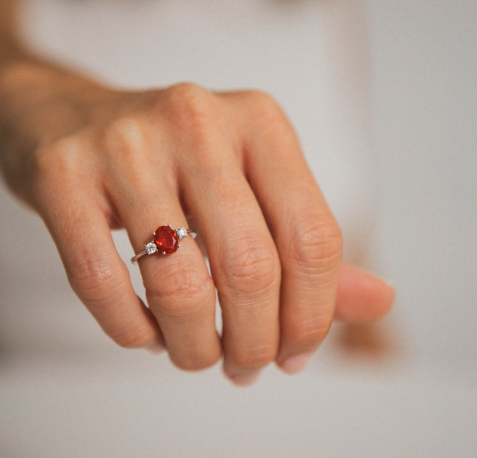 Anillo Talaia Ópalo de fuego