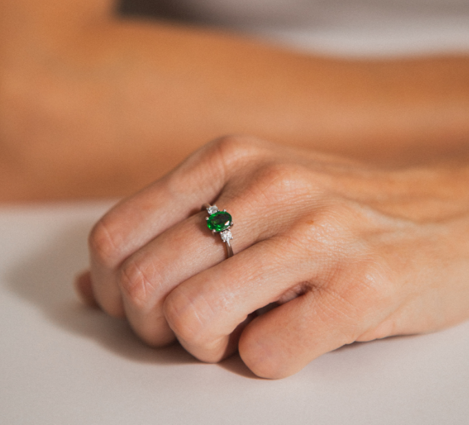 Anillo Talaia Tsavorita
