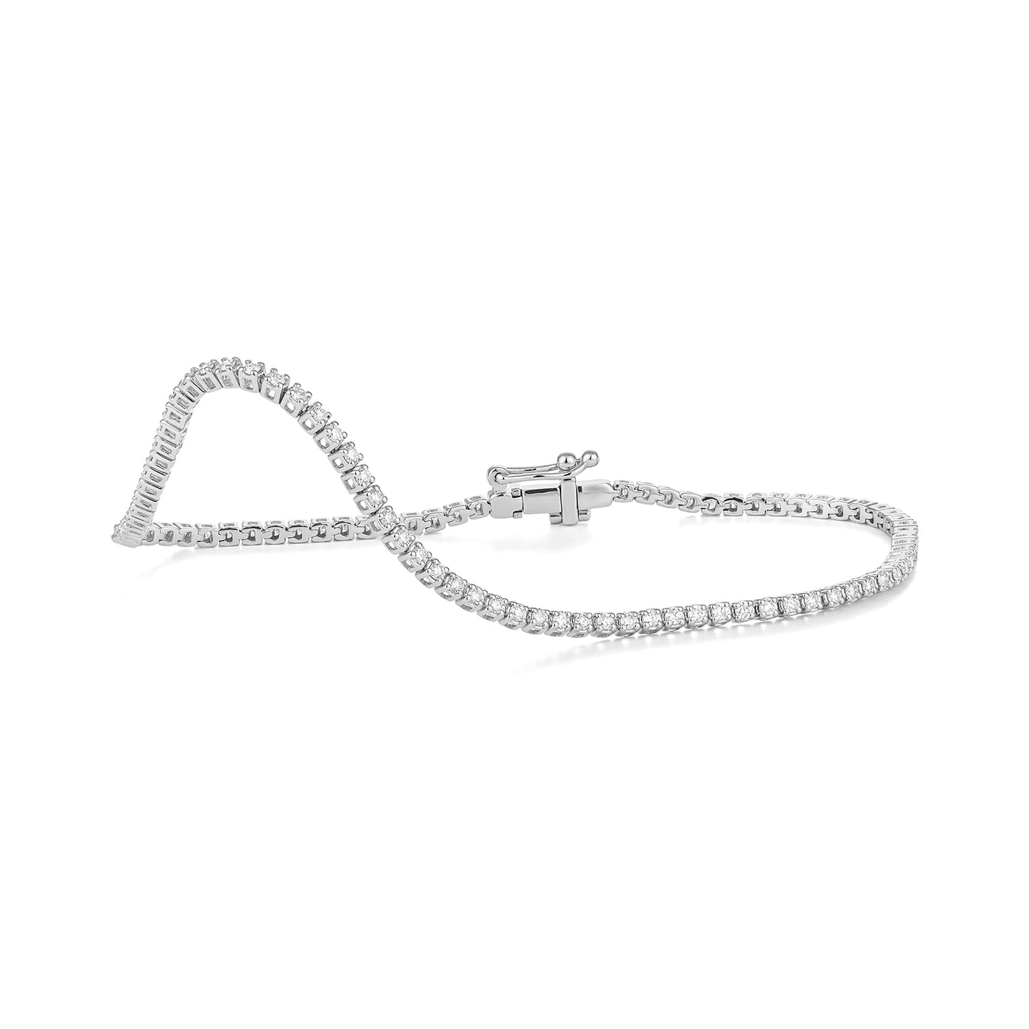 Pulsera Tennis | 1 ct | Cierre seguridad