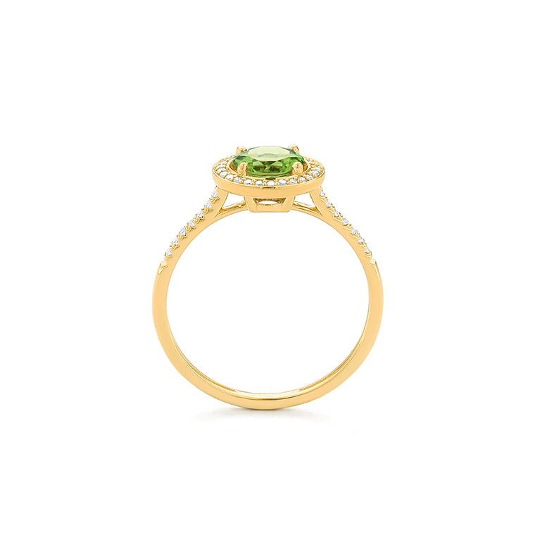 Anillo Piedra Central a Elegir y Diamantes