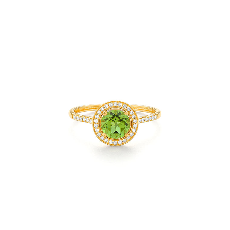 Anillo Piedra Central a Elegir y Diamantes