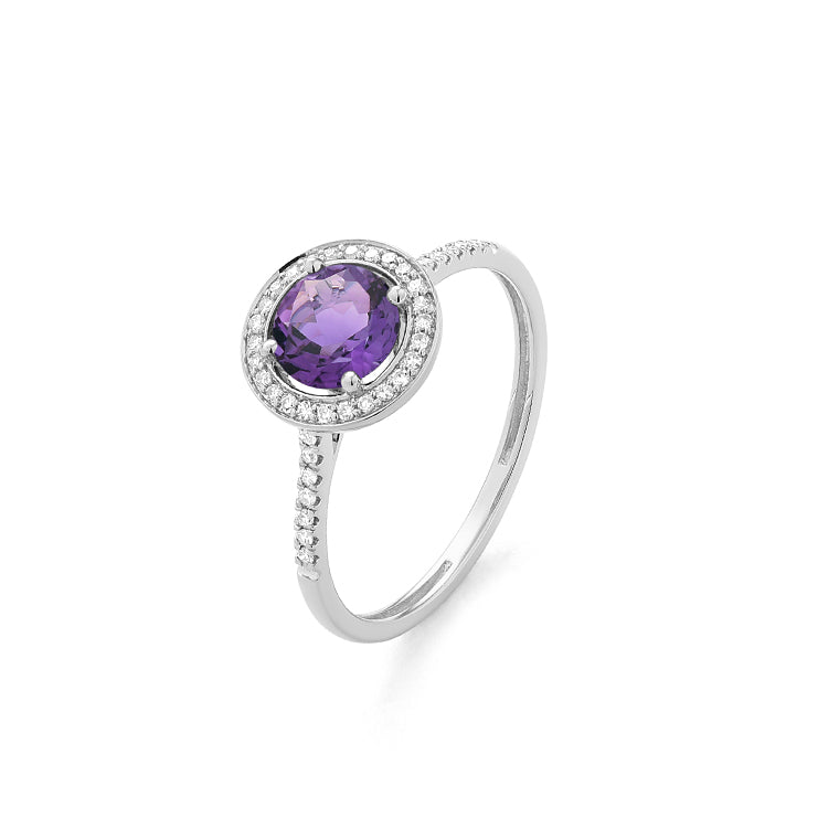 Anillo Piedra Central a Elegir y Diamantes