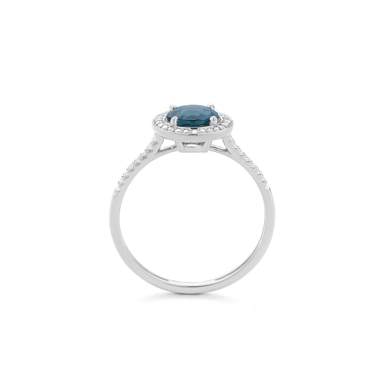 Anillo Piedra Central a Elegir y Diamantes