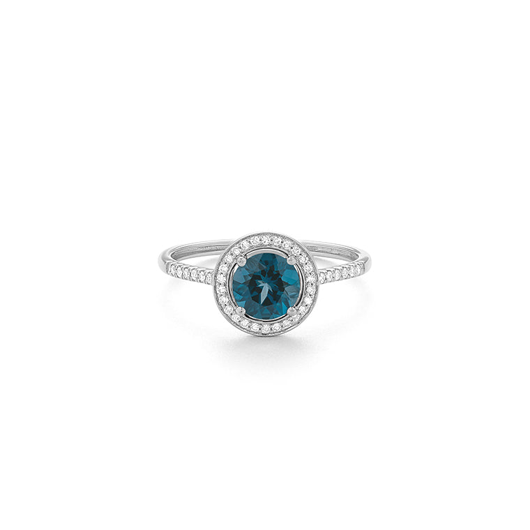 Anillo Piedra Central a Elegir y Diamantes
