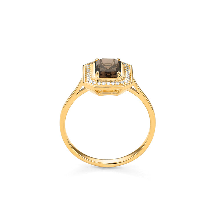 Anillo Piedra Central a Elegir y Diamantes