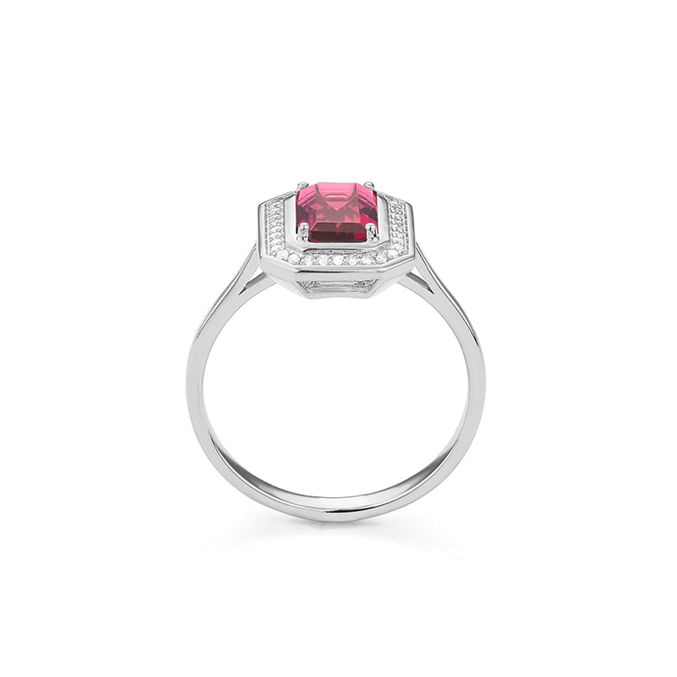 Anillo Piedra Central a Elegir y Diamantes