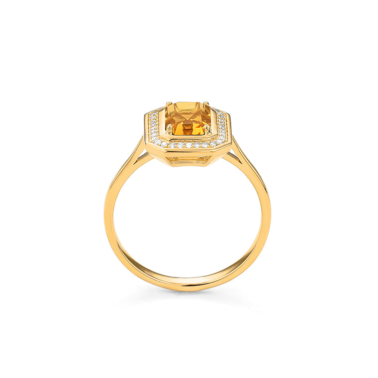 Anillo Piedra Central a Elegir y Diamantes