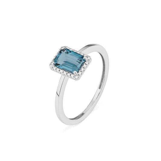 Anillo Piedra Central a Elegir y Diamantes