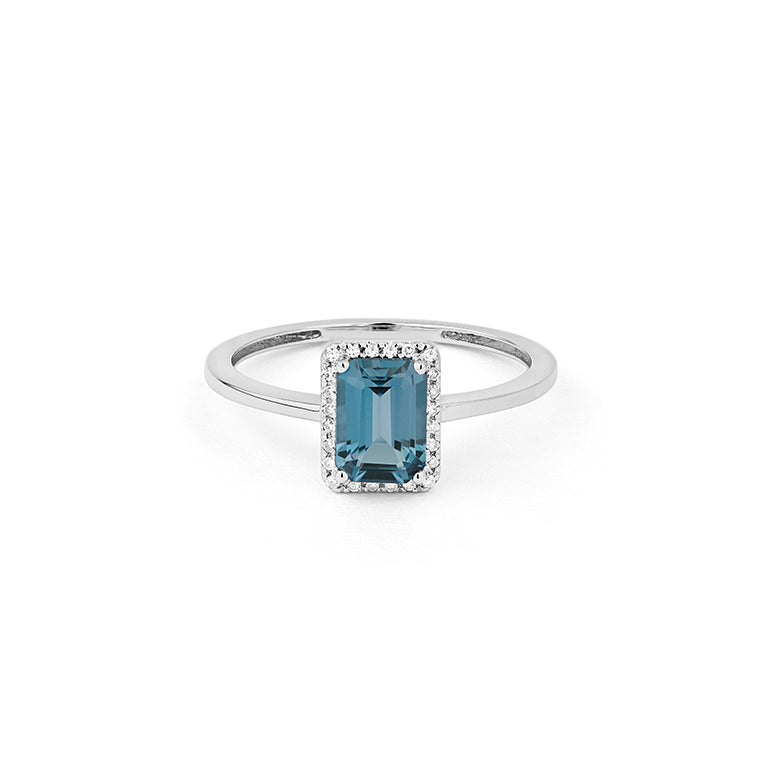 Anillo Piedra Central a Elegir y Diamantes