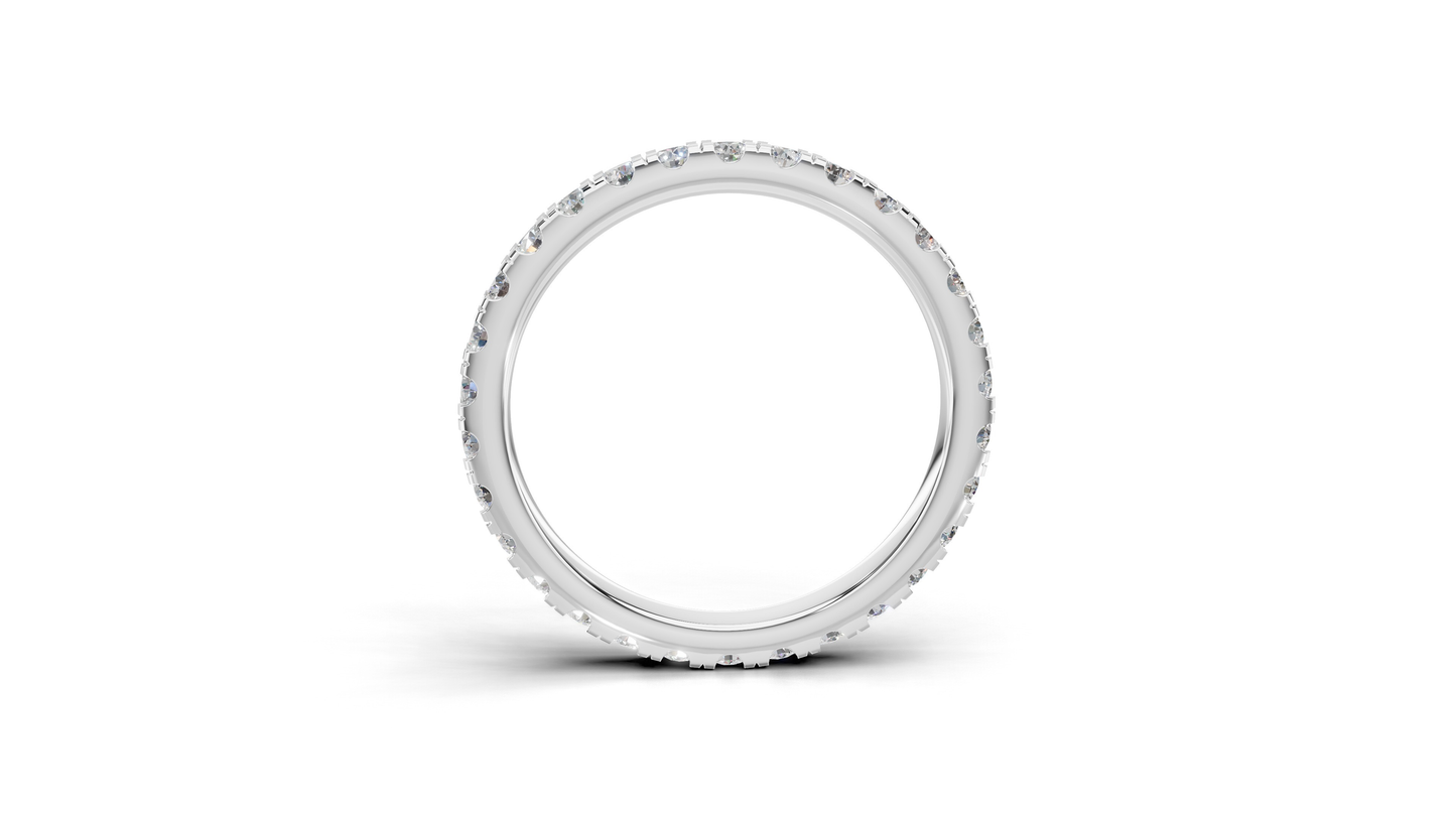 Eternity Alianza completa Oro Blanco 18 Kilates