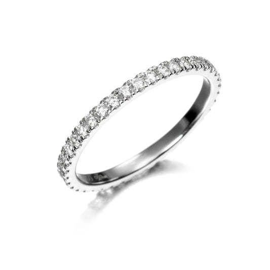 Alianza eternity oro 18K con diamantes