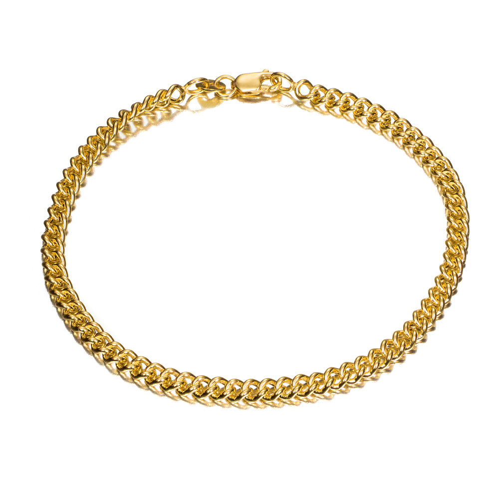 Pulsera barbada de oro 18K