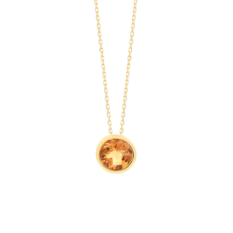 Colgante Oro 18 Kilates y Piedra preciosa a tu elección
