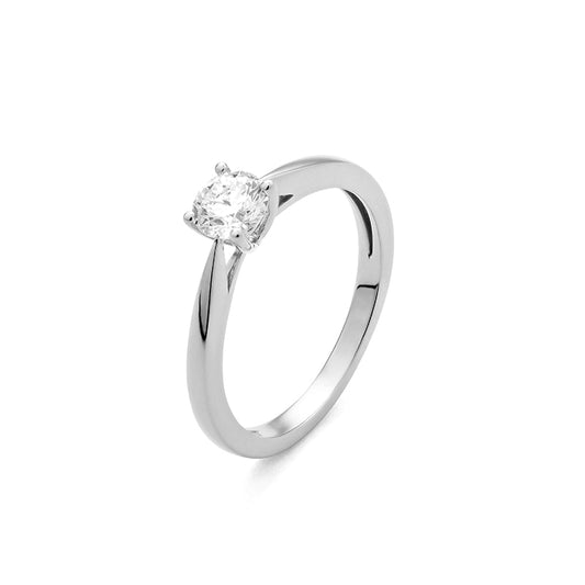 Solitario Oro 18 Kilates  y diamante | 0.50 cts | Color F | Calidad SI1 | Con Certificado GIA