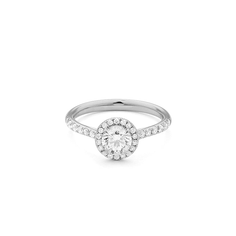 Solitario con orla y acompañamiento | Certificado GIA y Trazabilidad