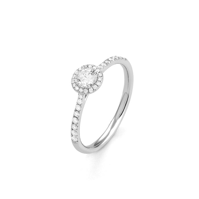 Solitario con orla y acompañamiento | Certificado GIA y Trazabilidad