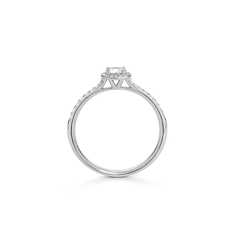 Solitario con orla y acompañamiento | Certificado GIA y Trazabilidad