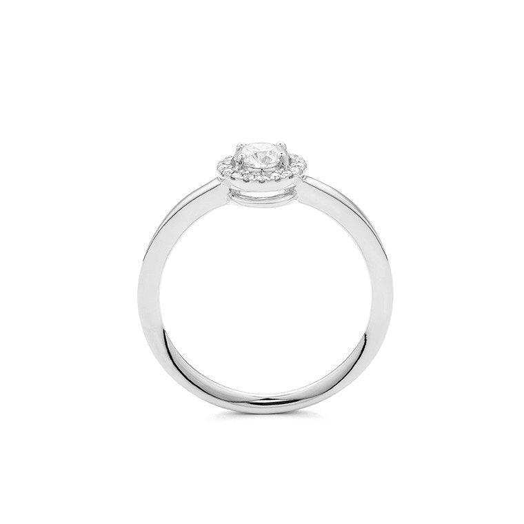 Solitario centro con Orla Diamantes