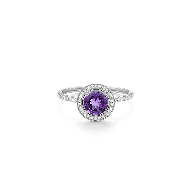 Anillo Piedra Central a Elegir y Diamantes