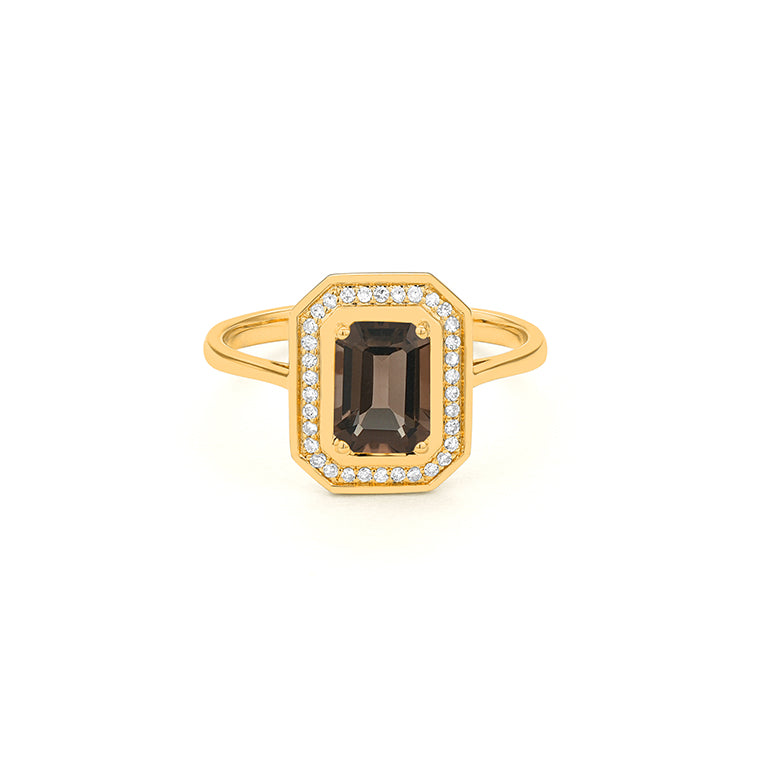 Anillo Piedra Central a Elegir y Diamantes