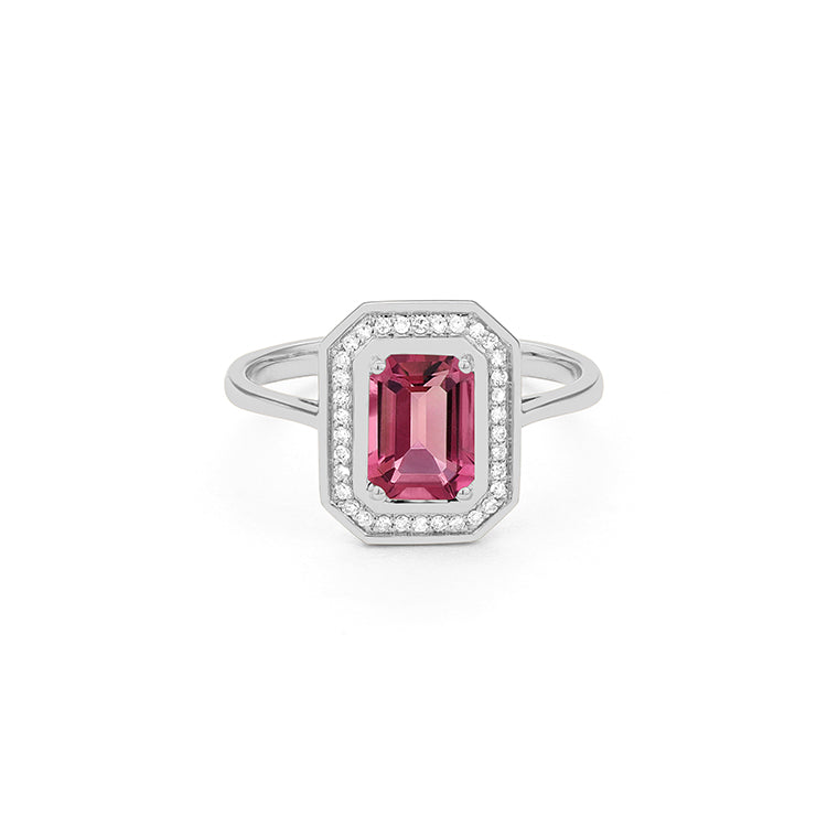 Anillo Piedra Central a Elegir y Diamantes