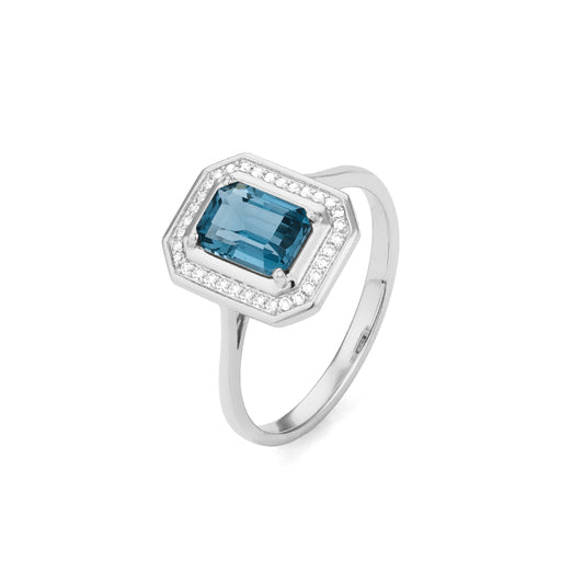 Anillo Piedra Central a Elegir y Diamantes