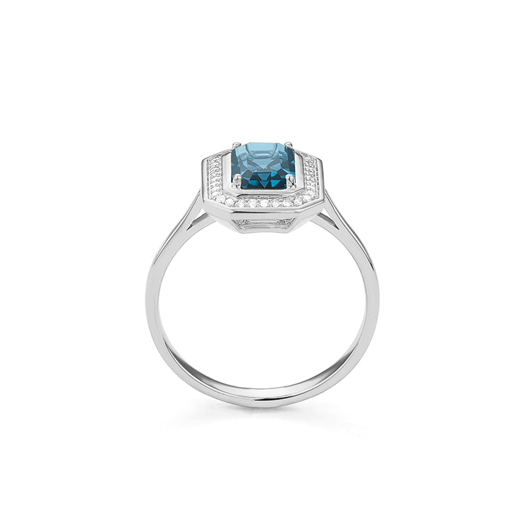 Anillo Piedra Central a Elegir y Diamantes