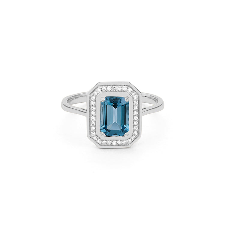 Anillo Piedra Central a Elegir y Diamantes