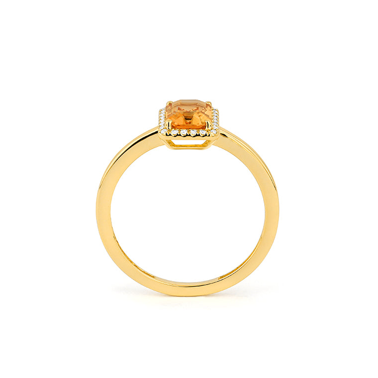 Anillo Piedra Central a Elegir y Diamantes