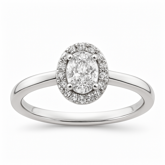 Anillo Oval con Orla